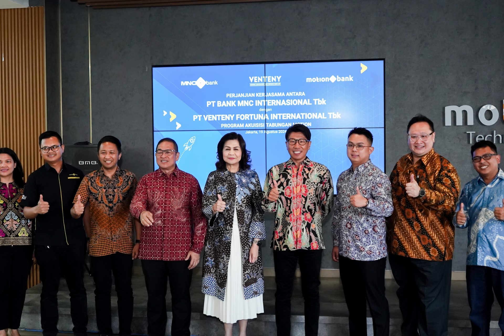 VENTENY Partners with MNC Bank, Establishing a Strategic Collaboration to Accelerate the Growth of VENTENY Employee Super App and Tabungan Motion